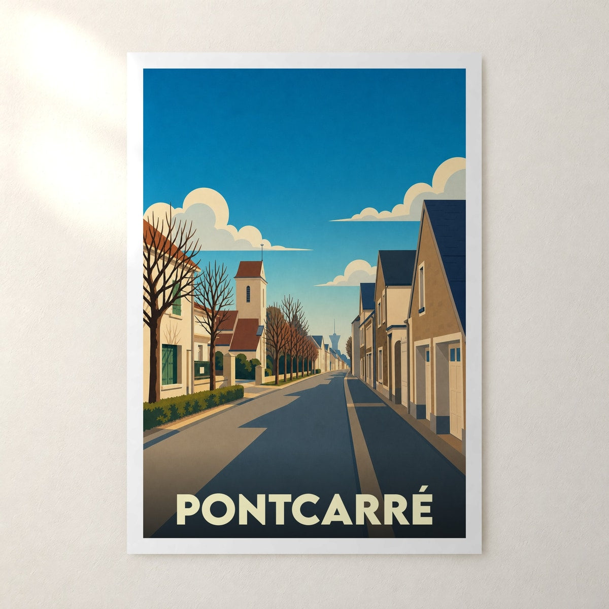 Affiche Pontcarré – sans cadre, accrochée au mur