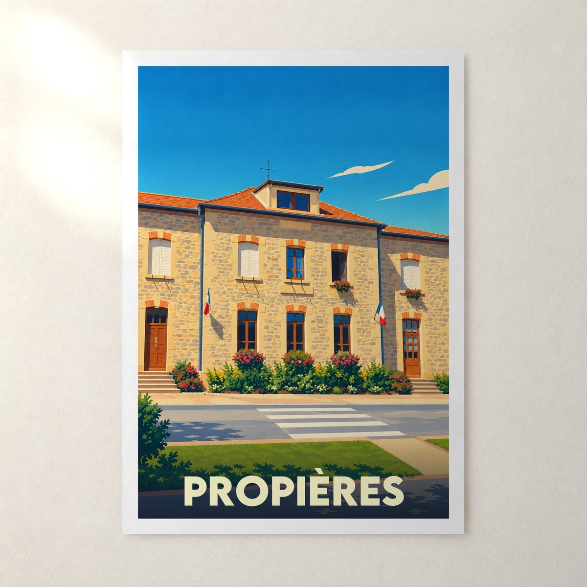 Affiche Propières – sans cadre, accrochée au mur
