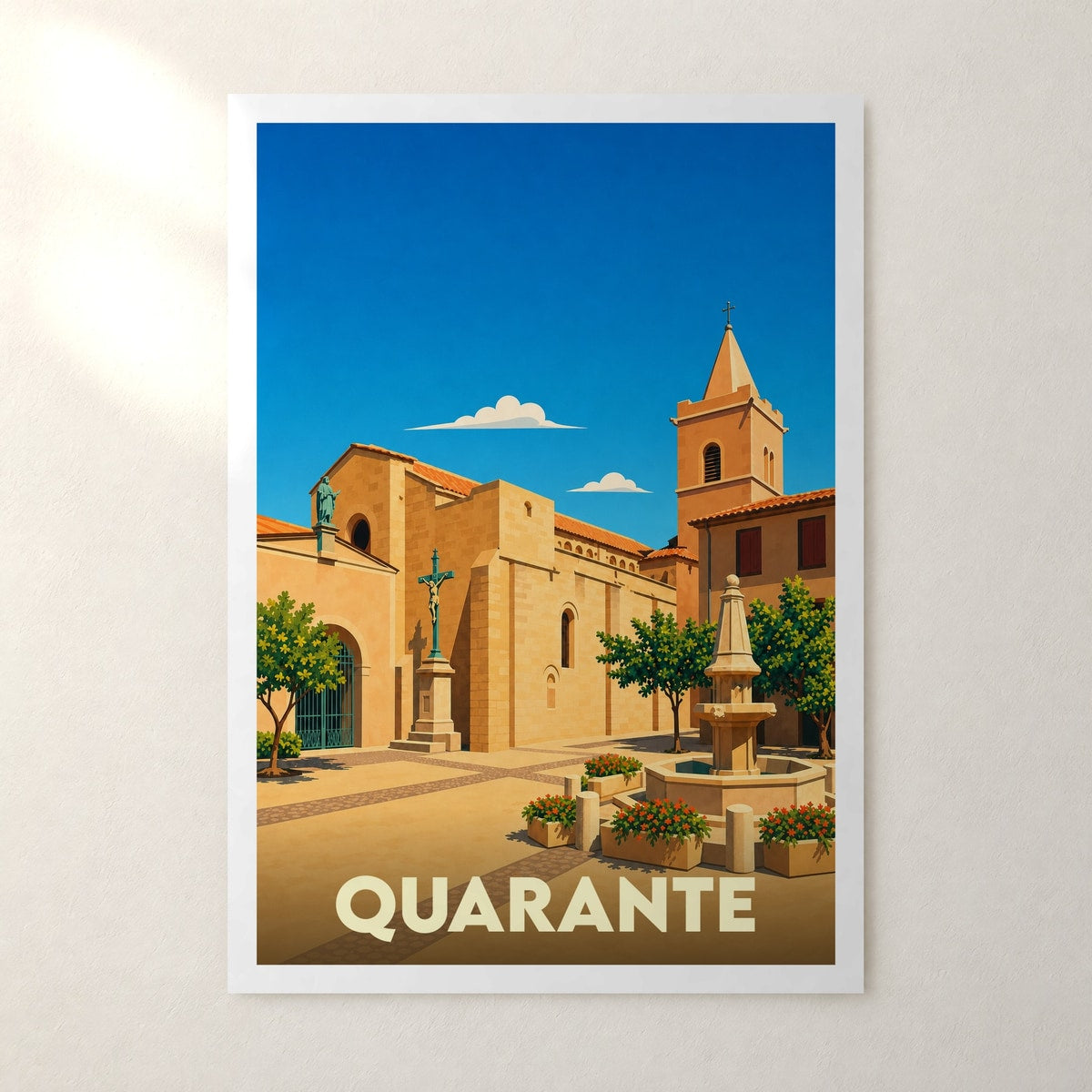 Affiche Quarante – sans cadre, accrochée au mur