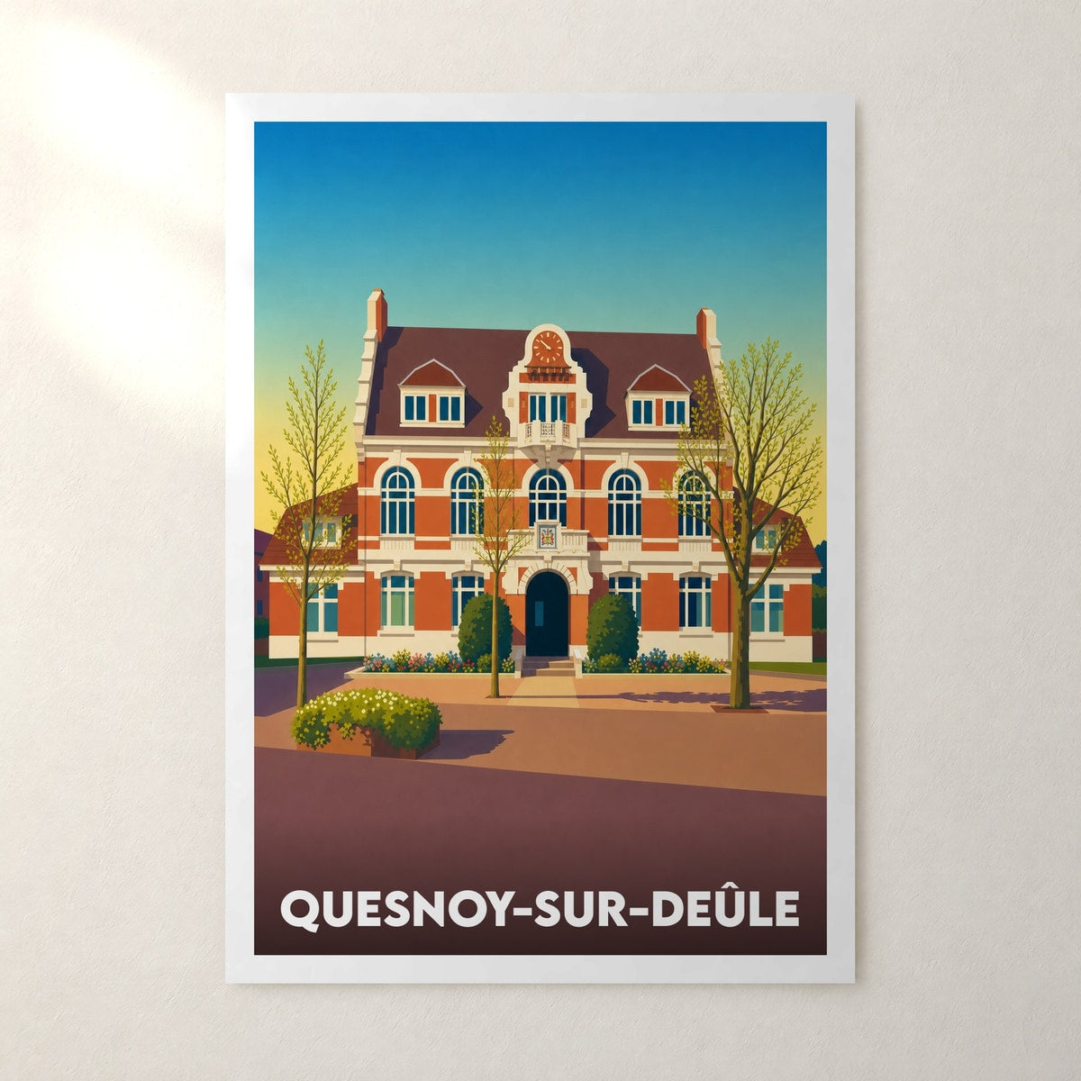 Affiche Quesnoy-sur-Deûle – sans cadre, accrochée au mur