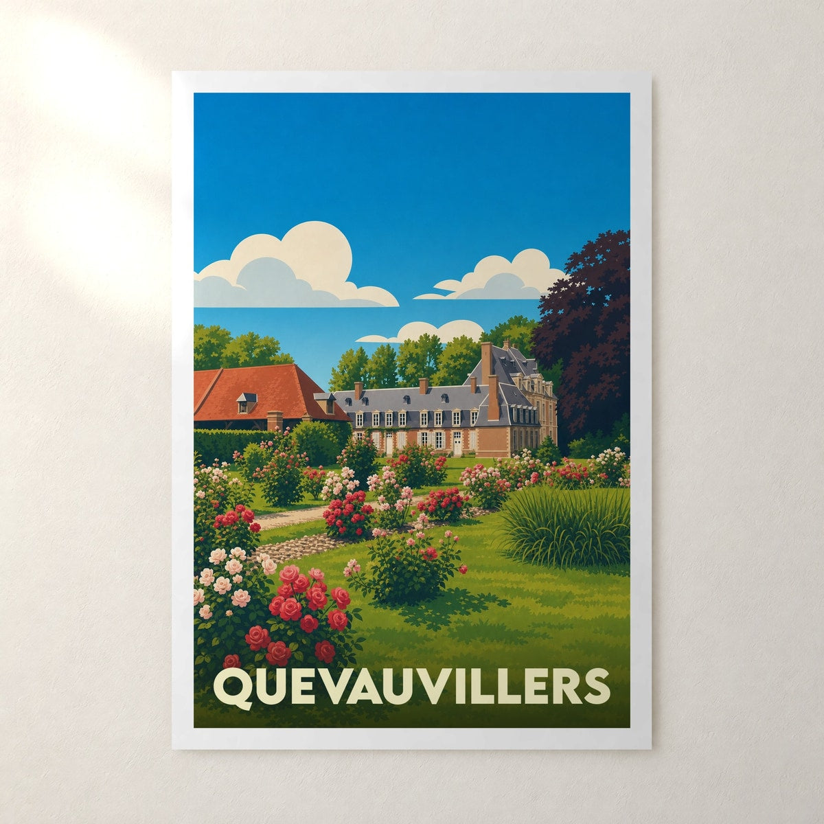 Affiche Quevauvillers – sans cadre, accrochée au mur