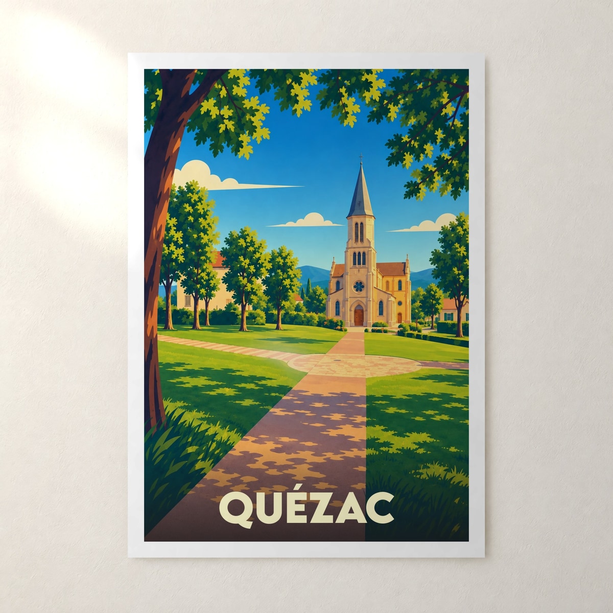 Affiche Quézac – sans cadre, accrochée au mur