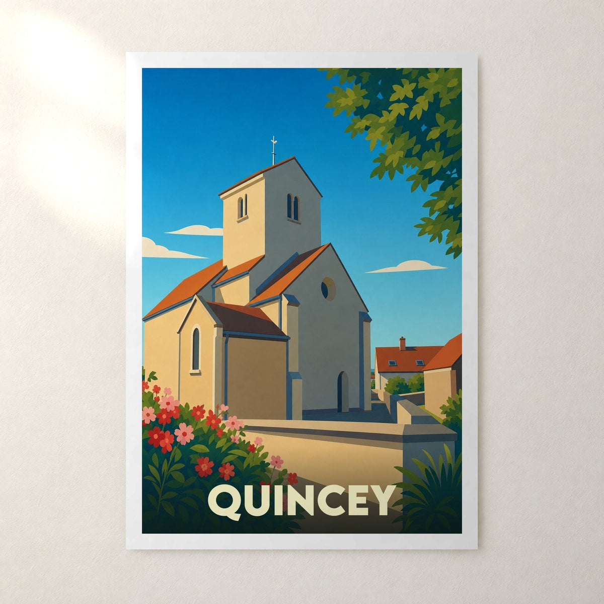 Affiche Quincey – sans cadre, accrochée au mur