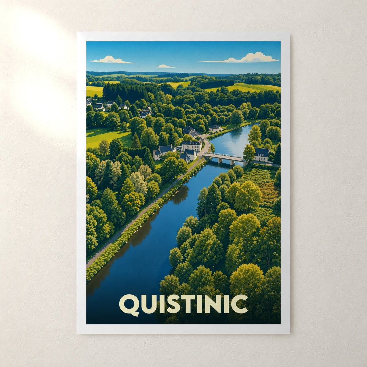 Affiche Quistinic – sans cadre, accrochée au mur