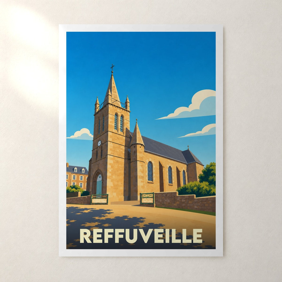 Affiche Reffuveille – sans cadre, accrochée au mur