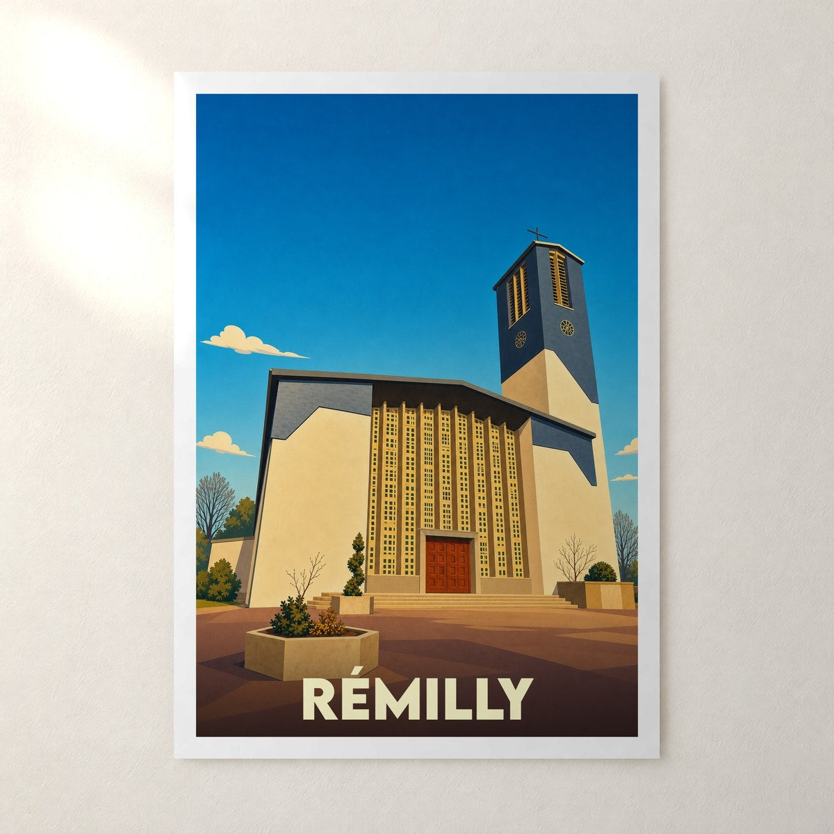 Affiche Rémilly – sans cadre, accrochée au mur