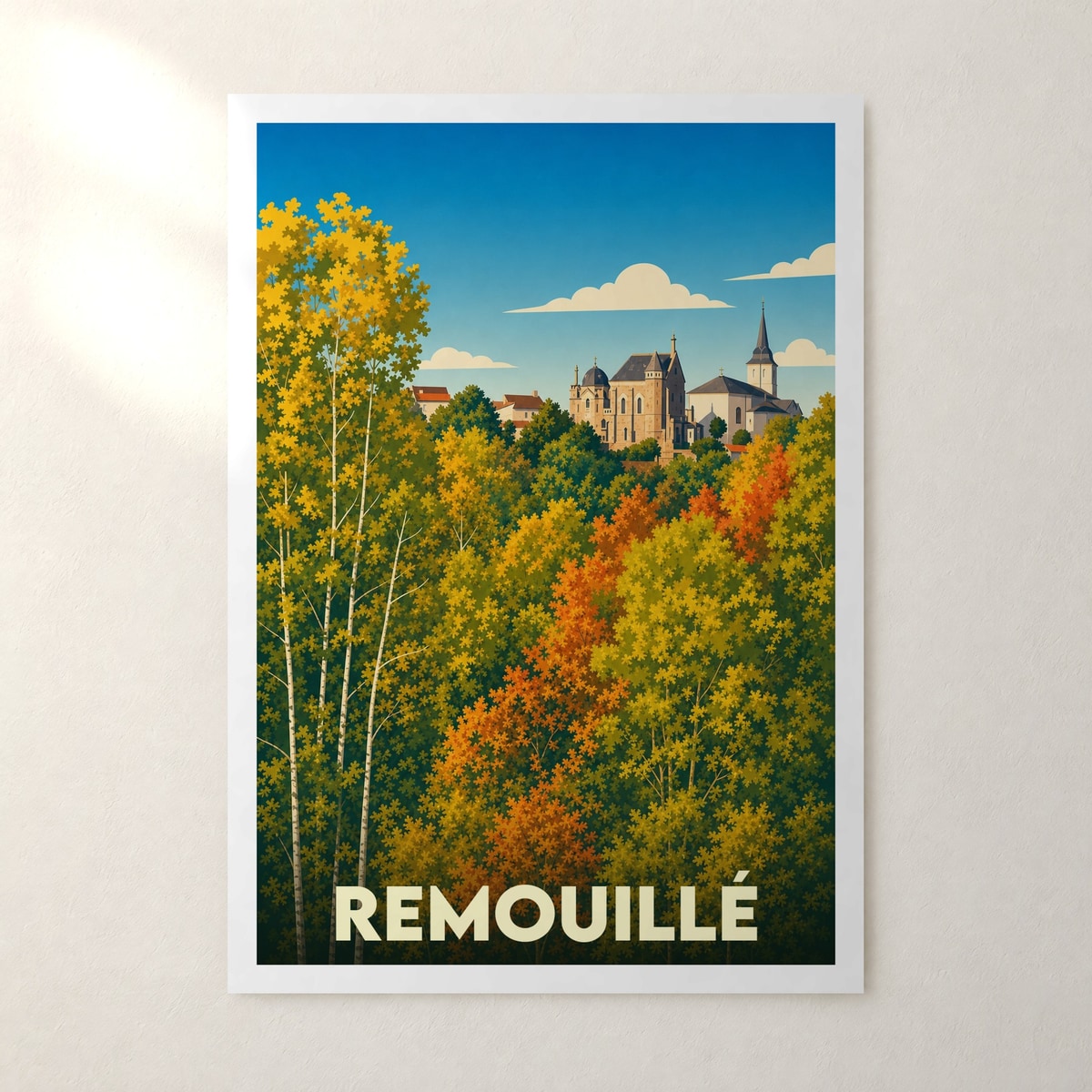 Affiche Remouillé – sans cadre, accrochée au mur