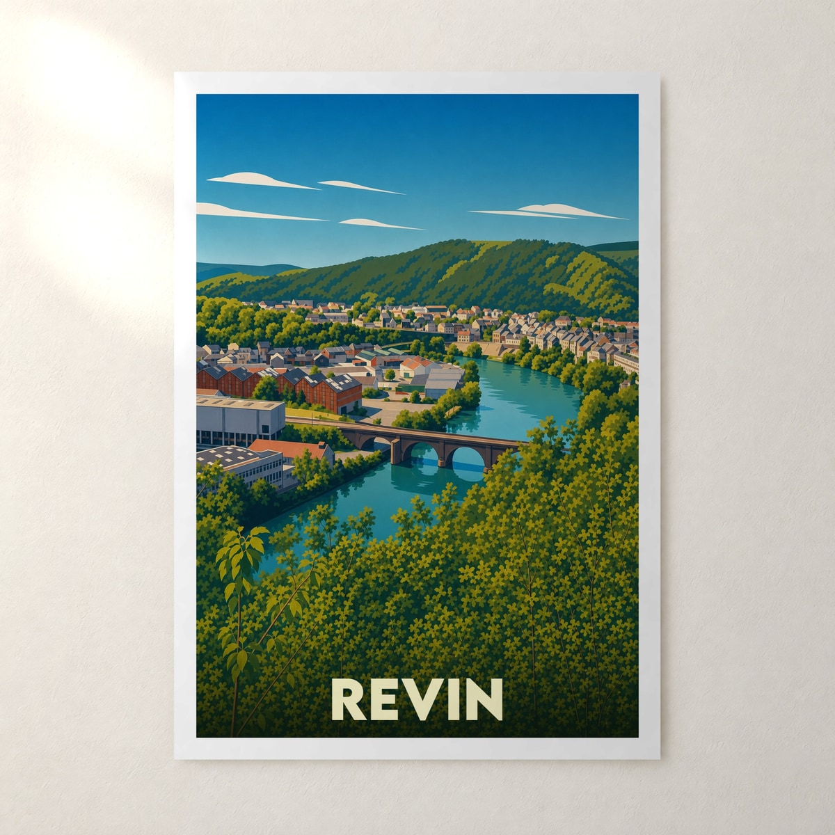 Affiche Revin – sans cadre, accrochée au mur