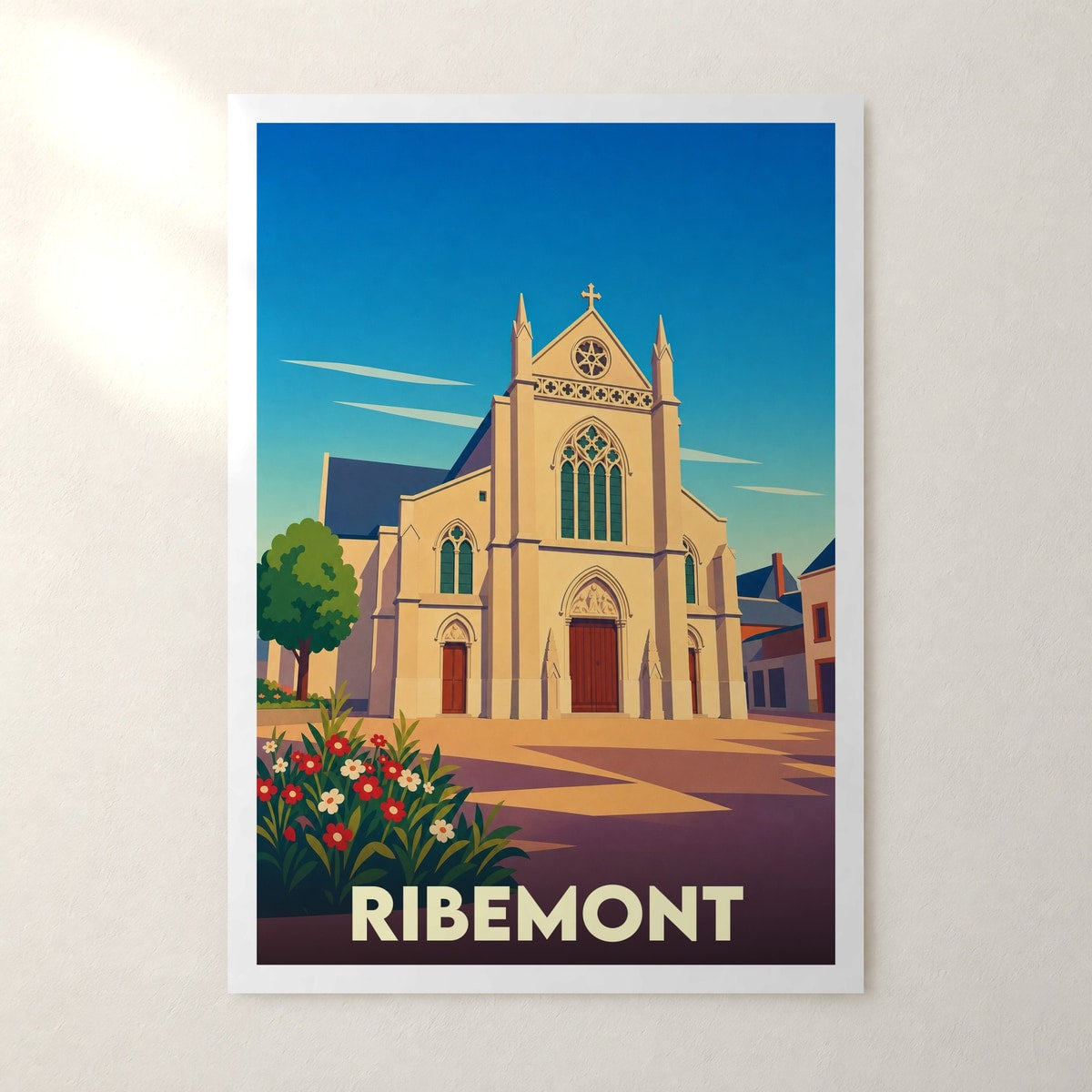 Affiche Ribemont – sans cadre, accrochée au mur