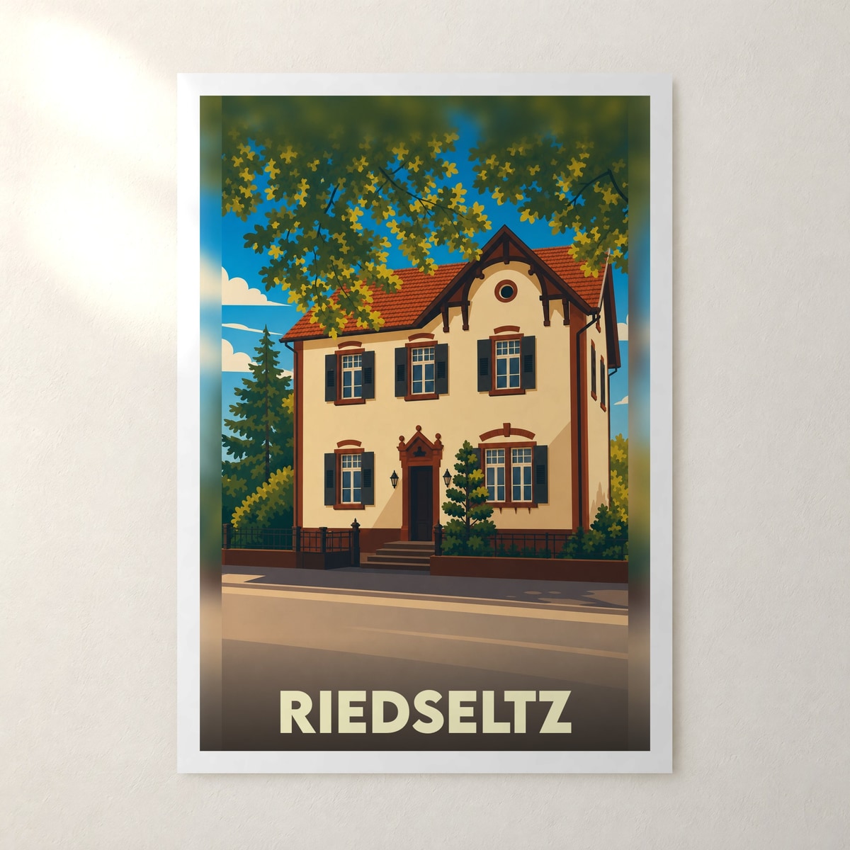 Affiche Riedseltz – sans cadre, accrochée au mur