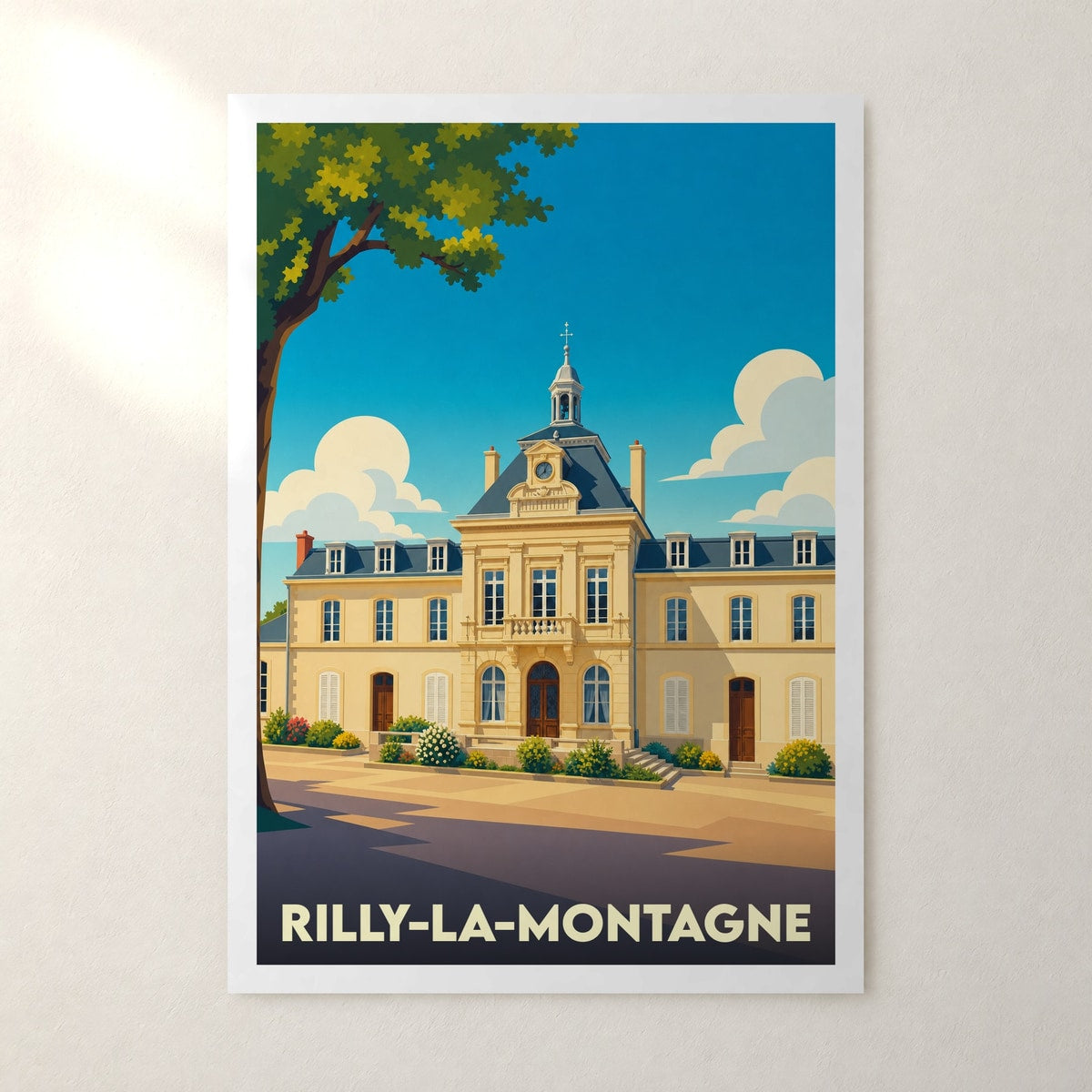 Affiche Rilly-la-Montagne – sans cadre, accrochée au mur