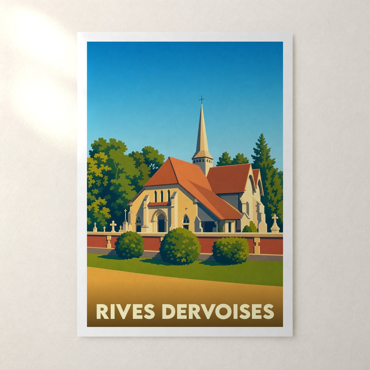 Affiche Rives Dervoises – sans cadre, accrochée au mur