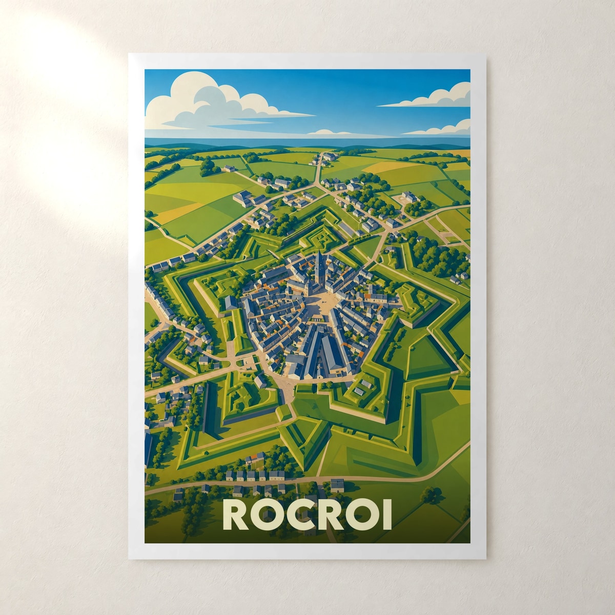 Affiche Rocroi – sans cadre, accrochée au mur