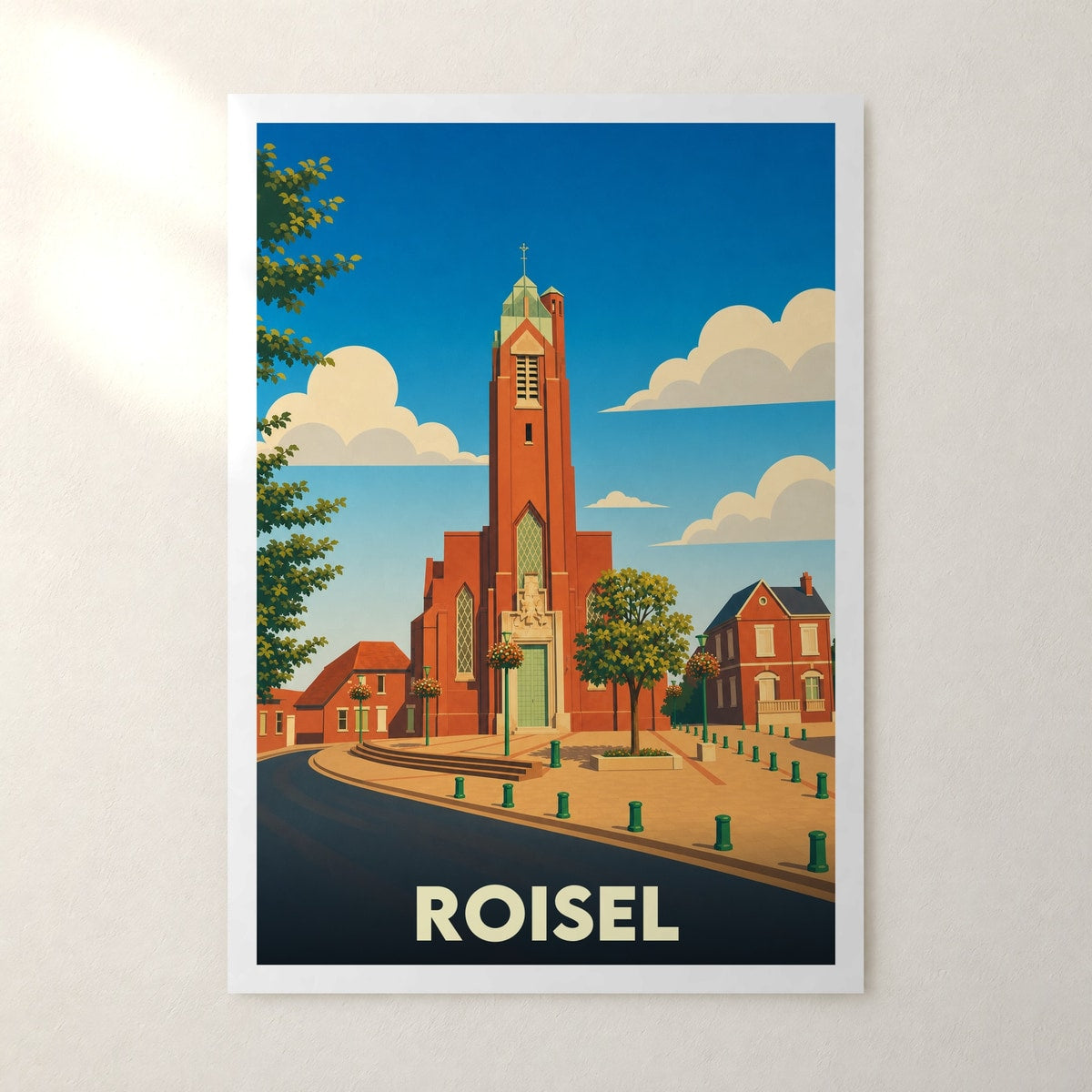 Affiche Roisel – sans cadre, accrochée au mur