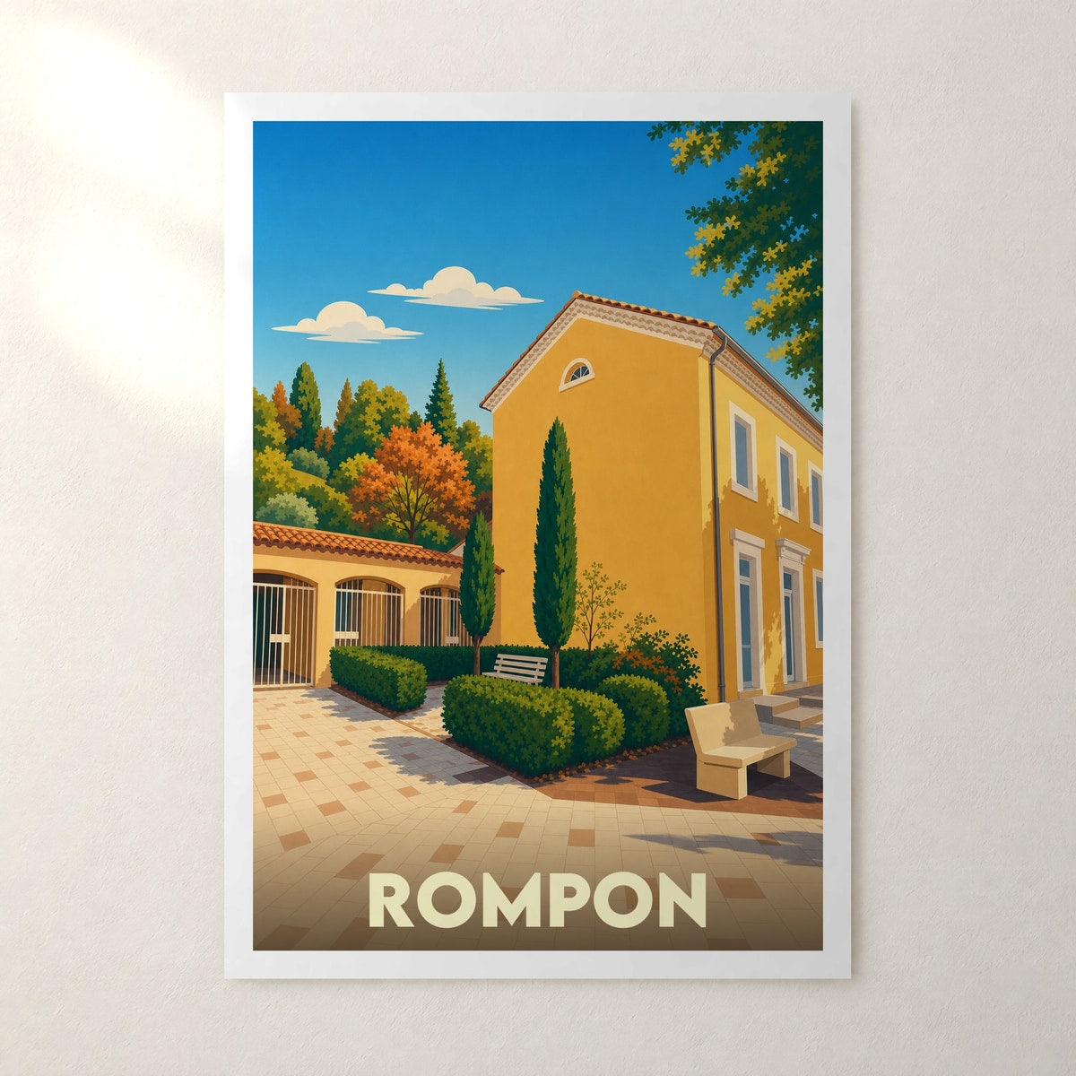 Affiche Rompon – sans cadre, accrochée au mur