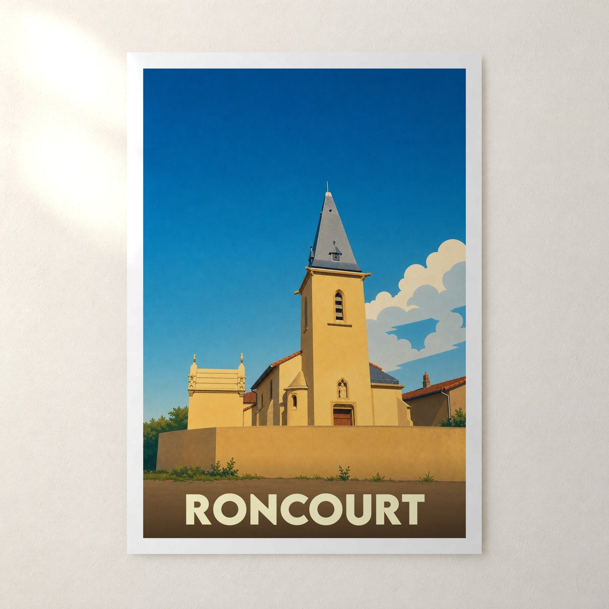 Affiche Roncourt – sans cadre, accrochée au mur