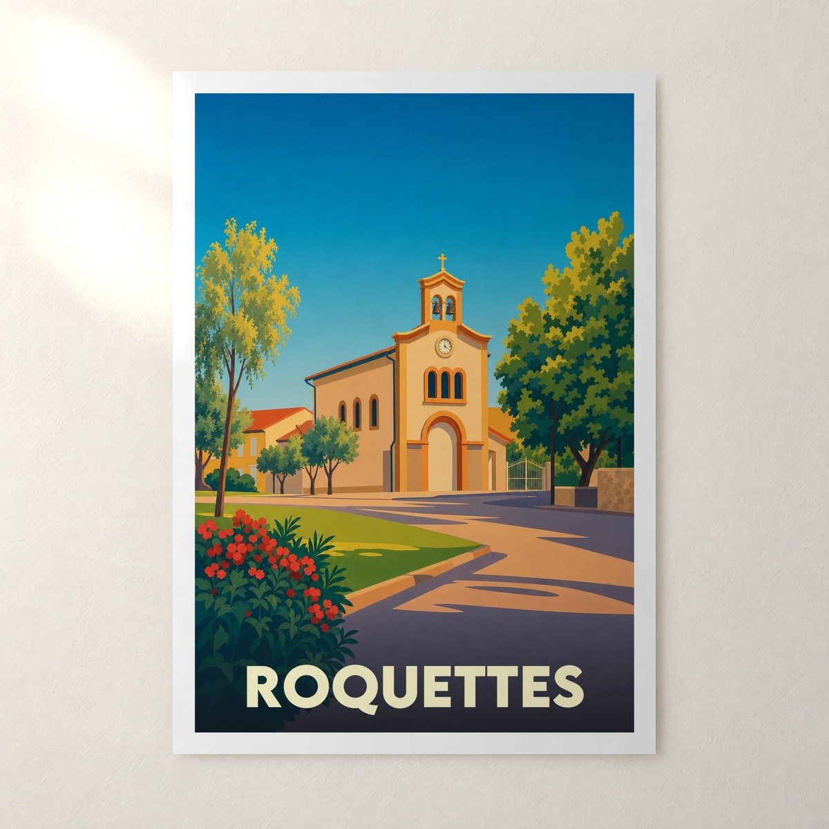 Affiche Roquettes – sans cadre, accrochée au mur