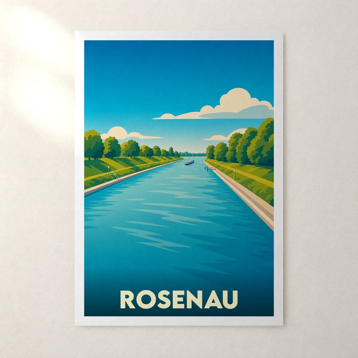 Affiche Rosenau – sans cadre, accrochée au mur