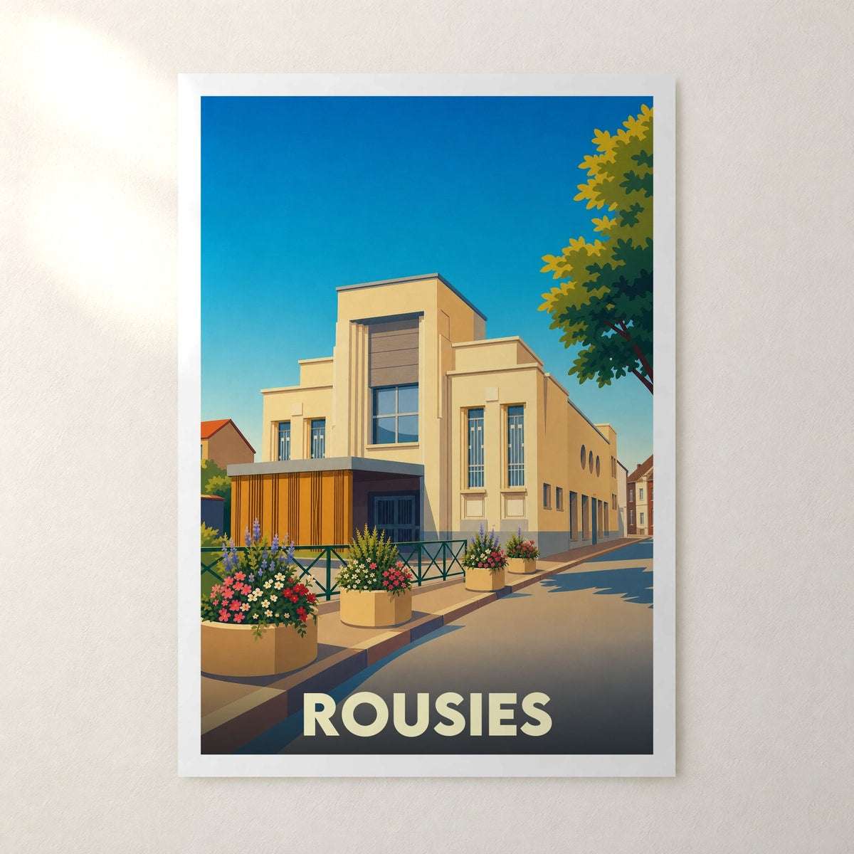 Affiche Rousies – sans cadre, accrochée au mur