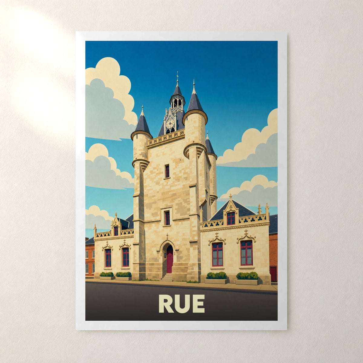 Affiche Rue – sans cadre, accrochée au mur