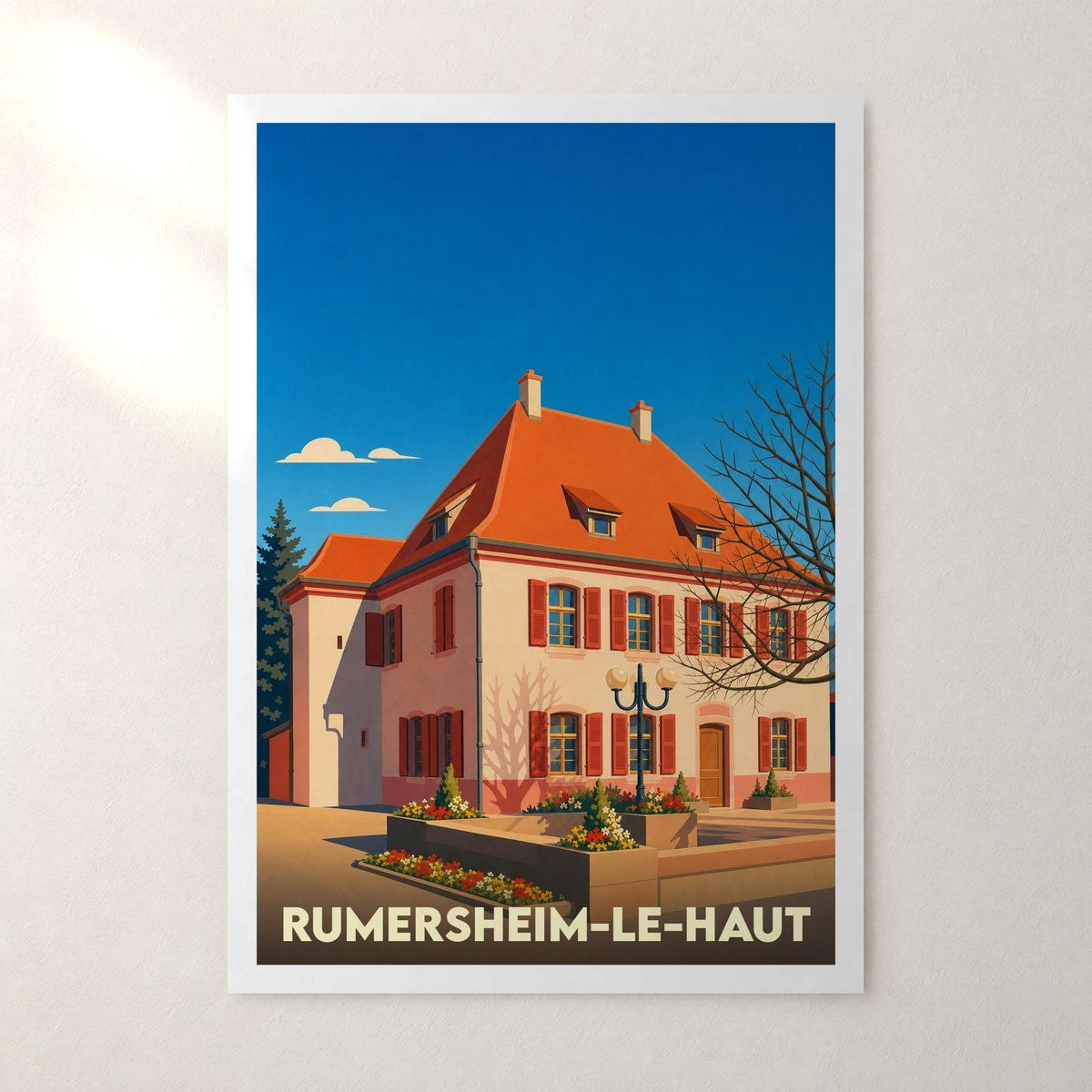 Affiche Rumersheim-le-Haut – sans cadre, accrochée au mur