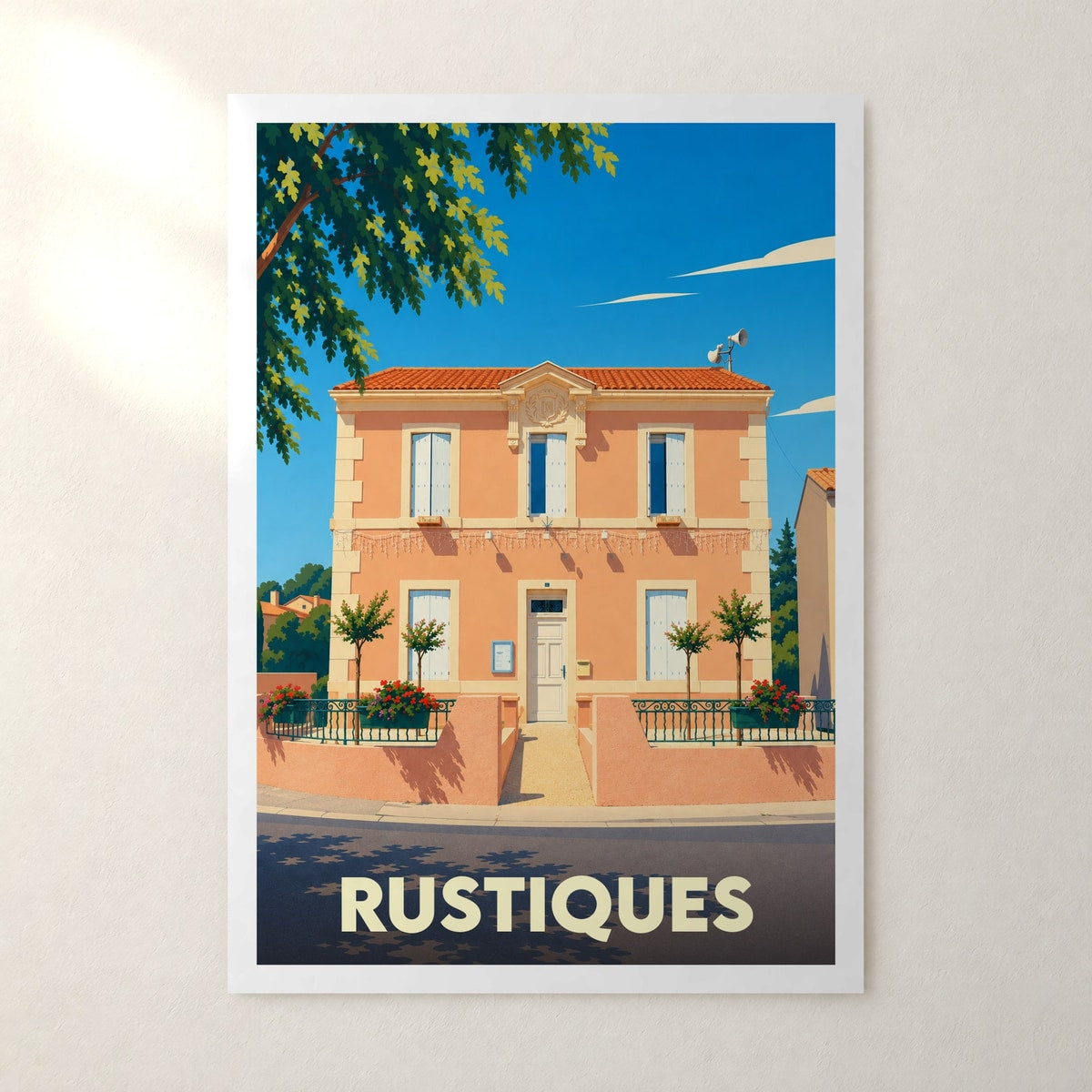 Affiche Rustiques – sans cadre, accrochée au mur