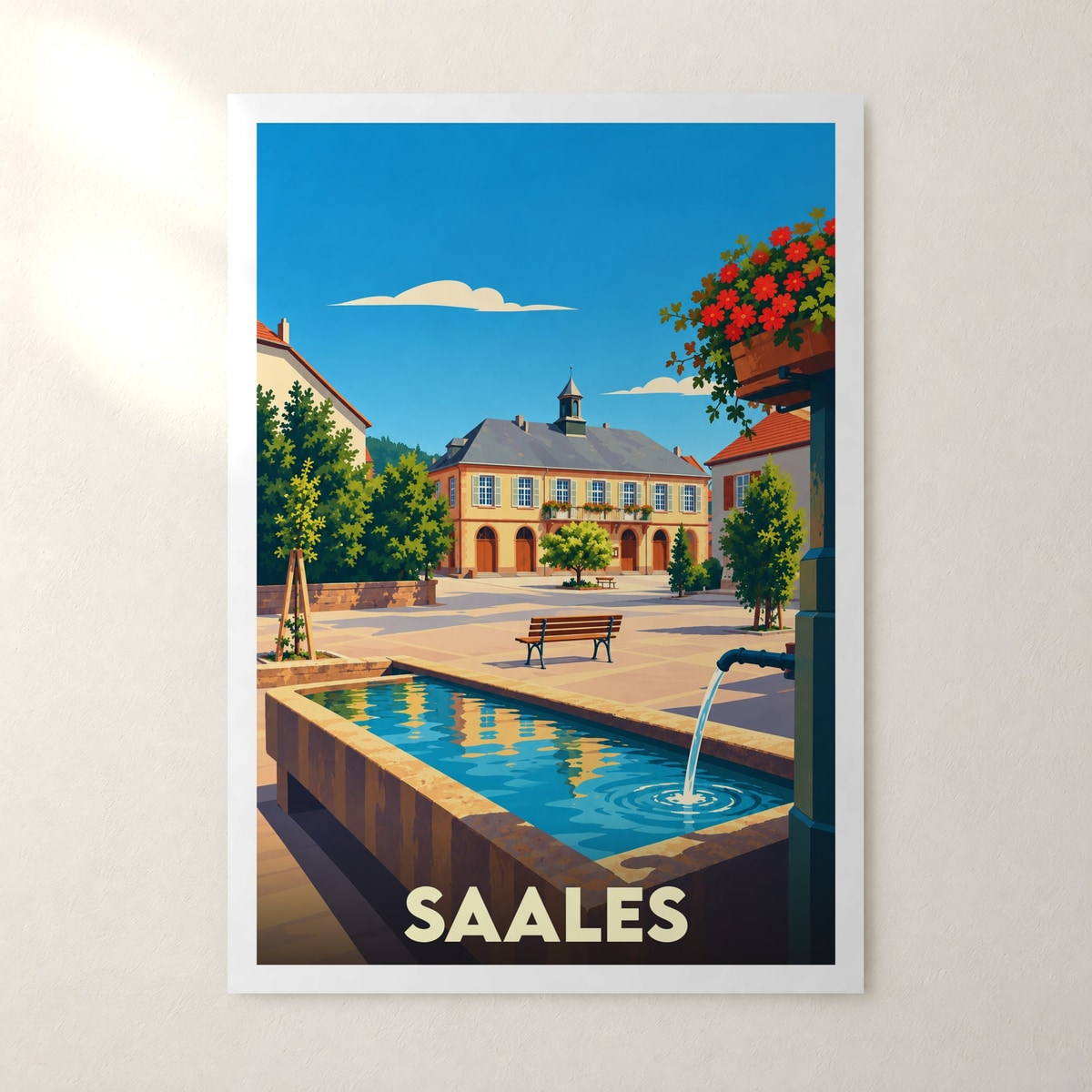 Affiche Saales – sans cadre, accrochée au mur