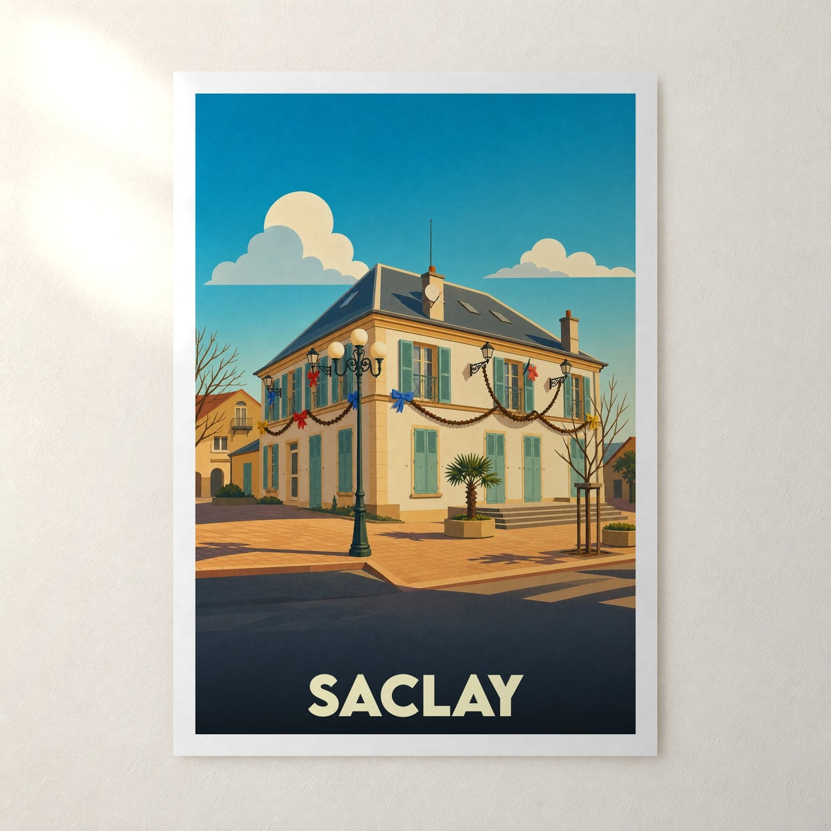 Affiche Saclay – sans cadre, accrochée au mur