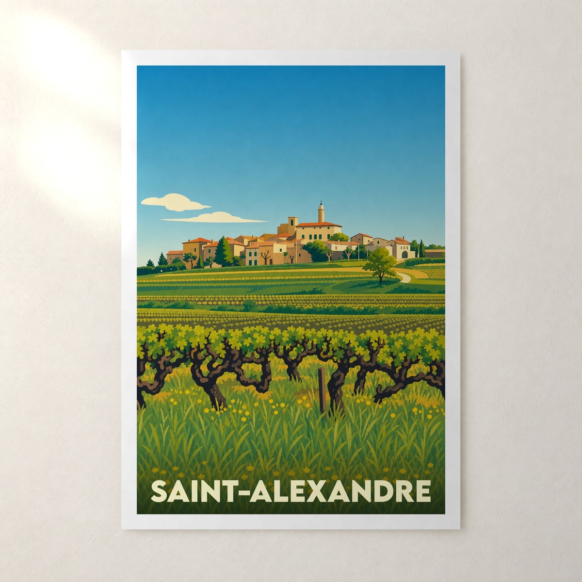 Affiche Saint-Alexandre – sans cadre, accrochée au mur