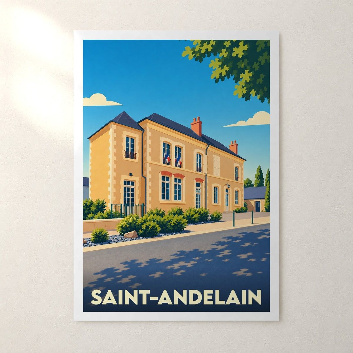Affiche Saint-Andelain – sans cadre, accrochée au mur