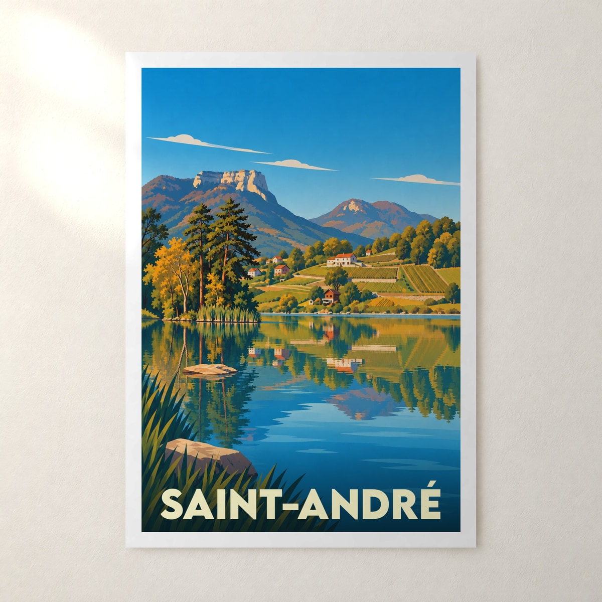 Affiche Saint-André (Savoie) – sans cadre, accrochée au mur