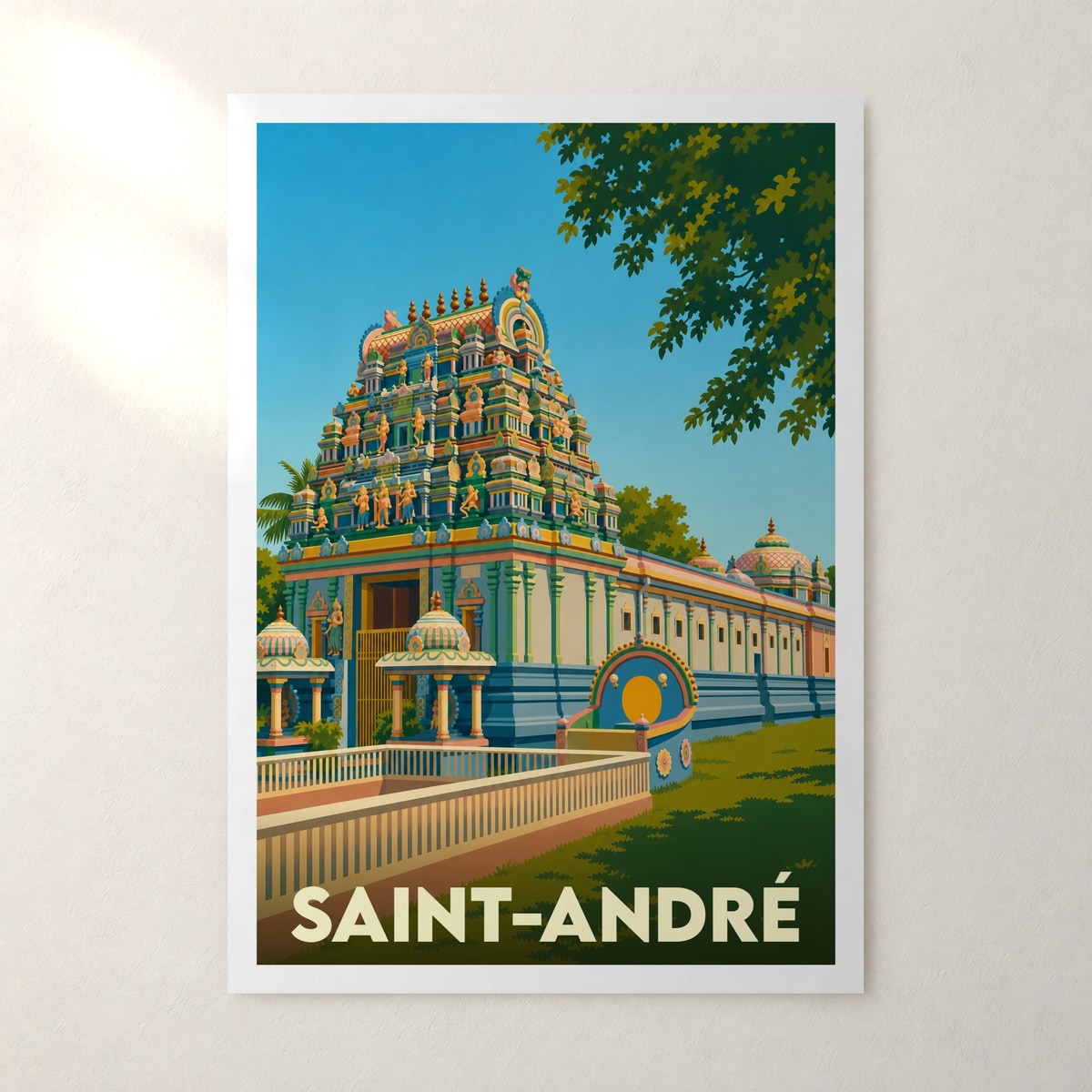 Affiche Saint-André – sans cadre, accrochée au mur