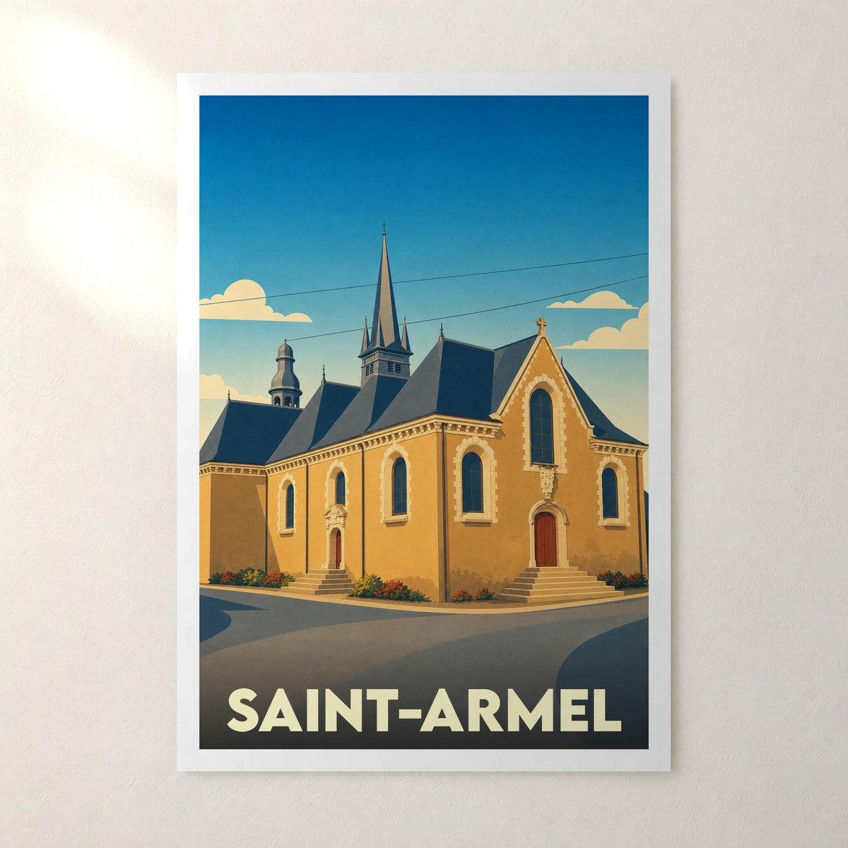 Affiche Saint-Armel – sans cadre, accrochée au mur