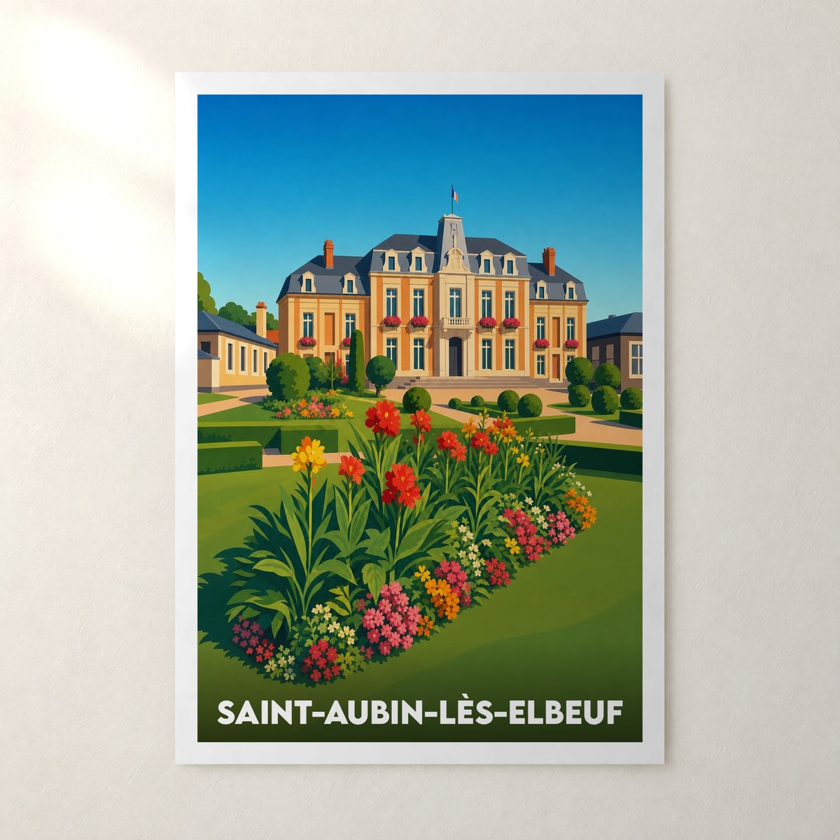 Affiche Saint-Aubin-lès-Elbeuf – sans cadre, accrochée au mur