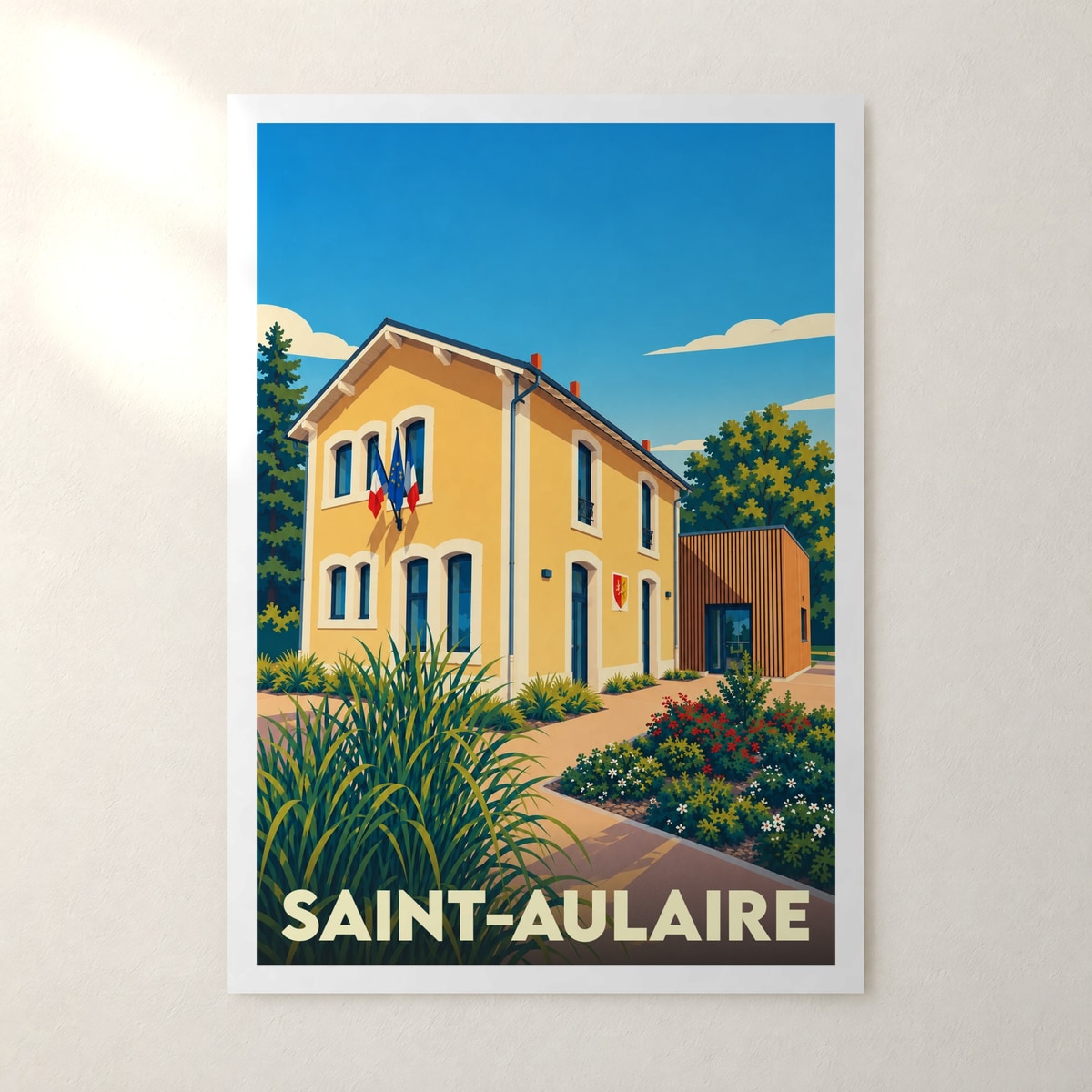 Affiche Saint-Aulaire – sans cadre, accrochée au mur