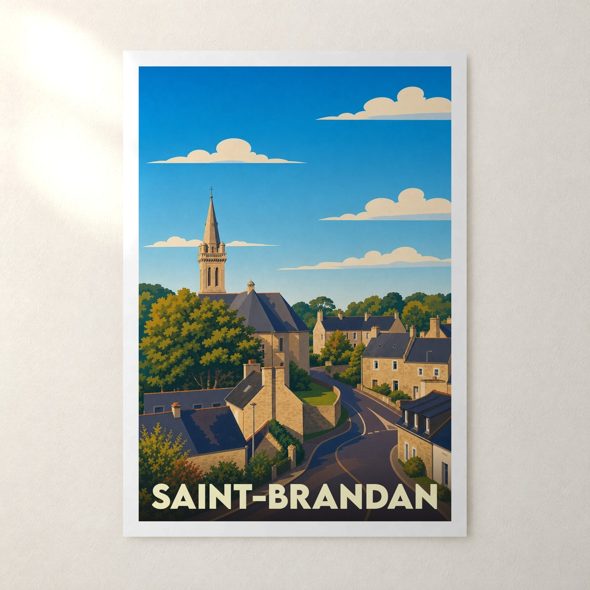 Affiche Saint-Brandan – sans cadre, accrochée au mur