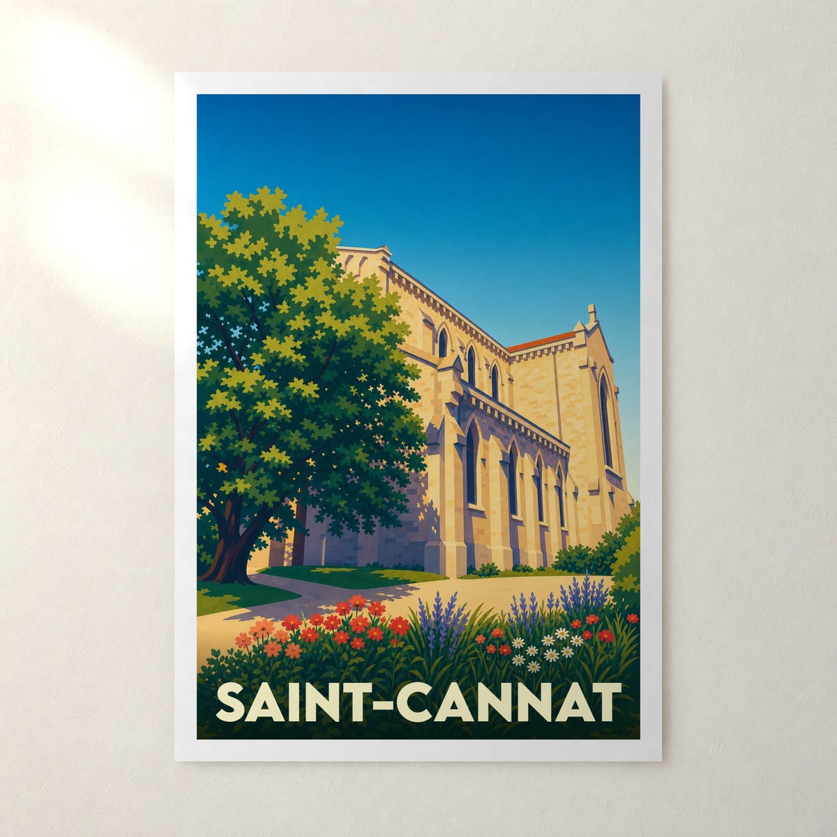 Affiche Saint-Cannat – sans cadre, accrochée au mur