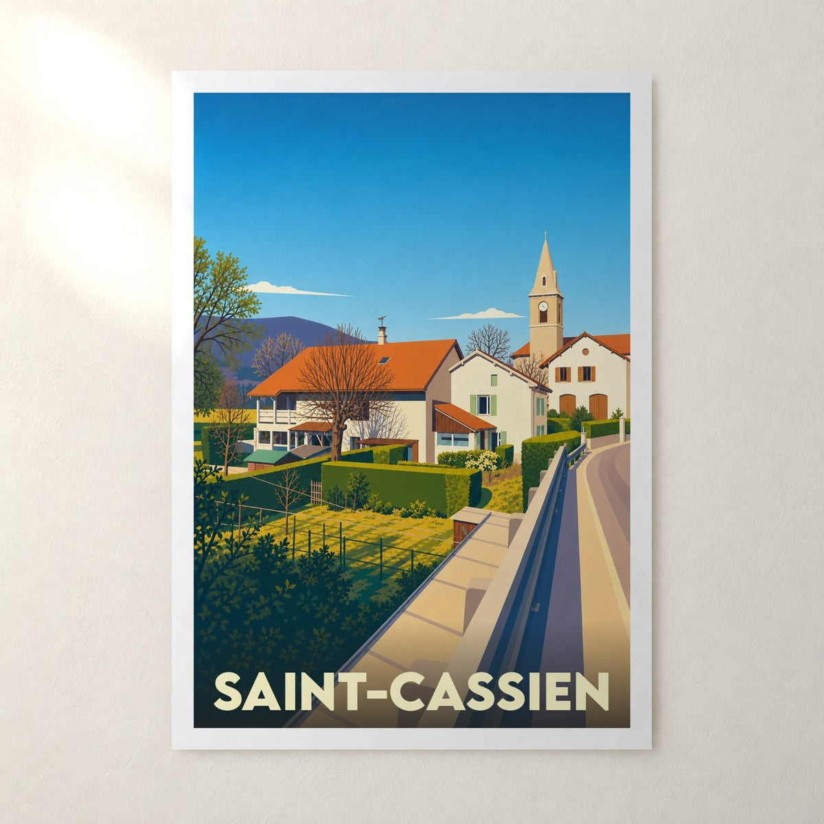 Affiche Saint-Cassien – sans cadre, accrochée au mur