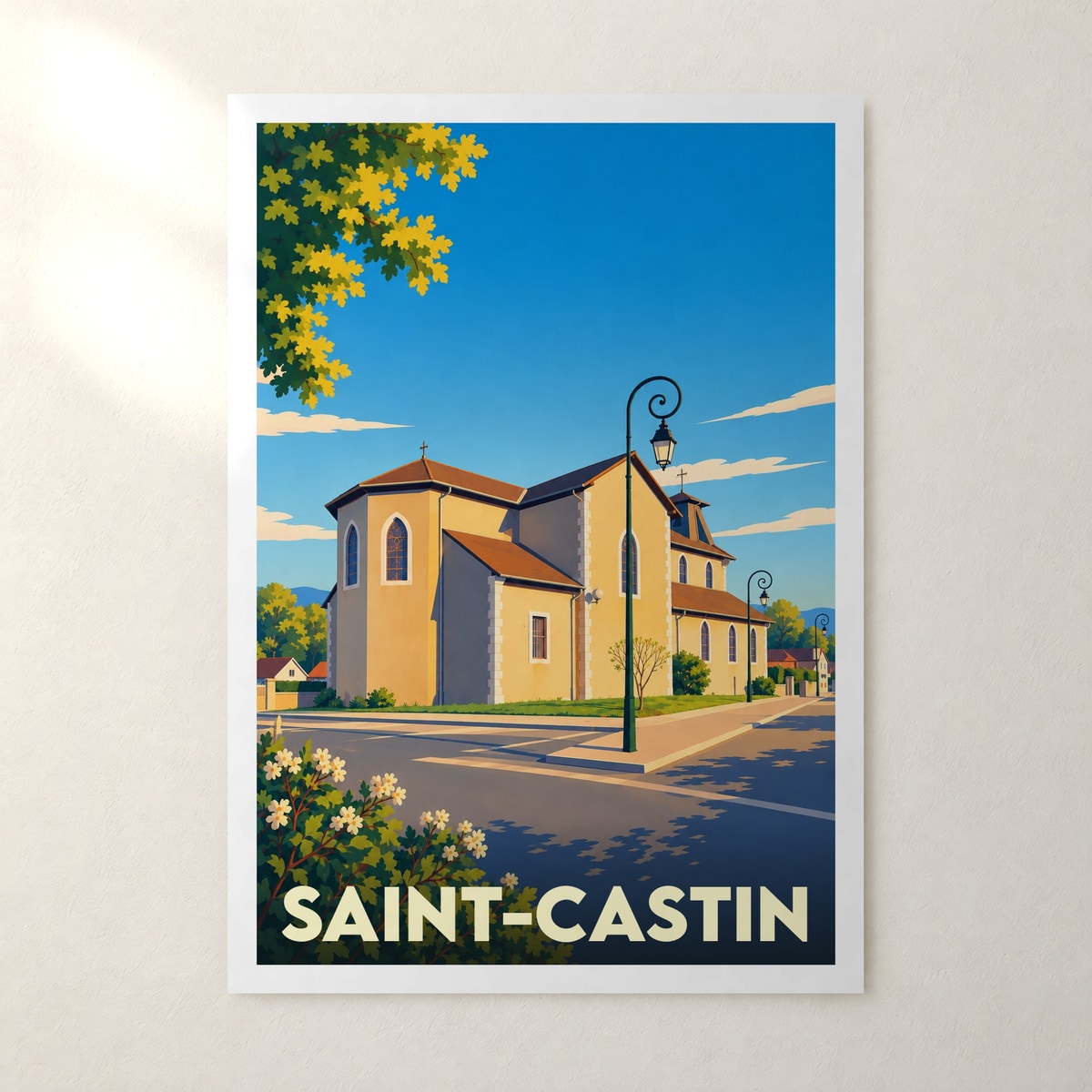 Affiche Saint-Castin – sans cadre, accrochée au mur