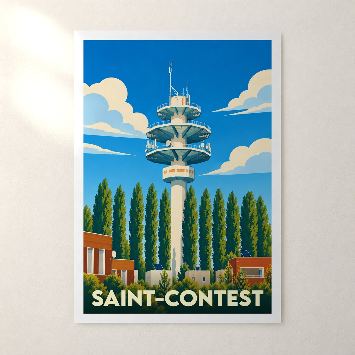 Affiche Saint-Contest – sans cadre, accrochée au mur