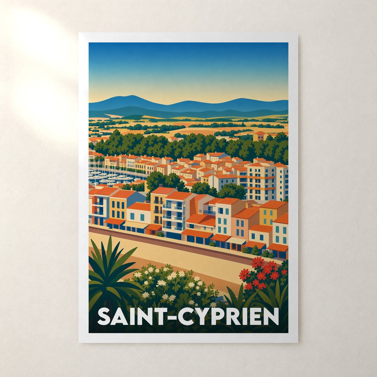 Affiche Saint-Cyprien – sans cadre, accrochée au mur