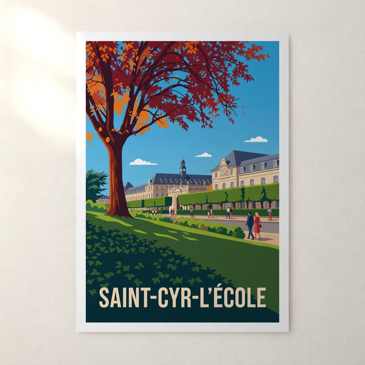 Affiche Saint-Cyr-l'École – sans cadre, accrochée au mur