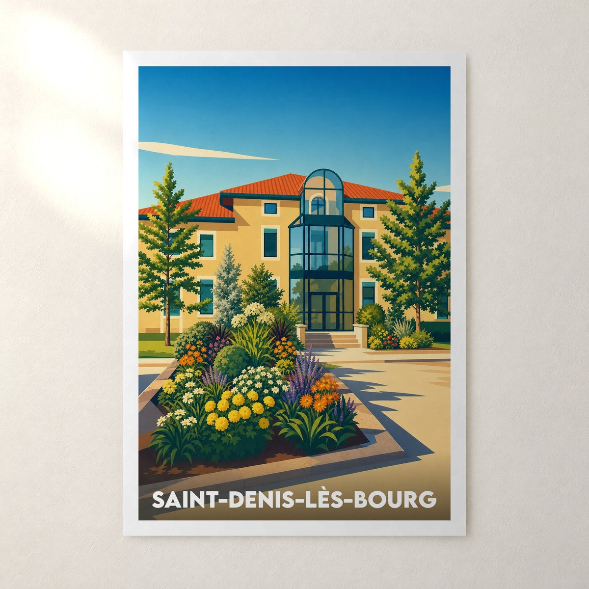 Affiche Saint-Denis-lès-Bourg – sans cadre, accrochée au mur