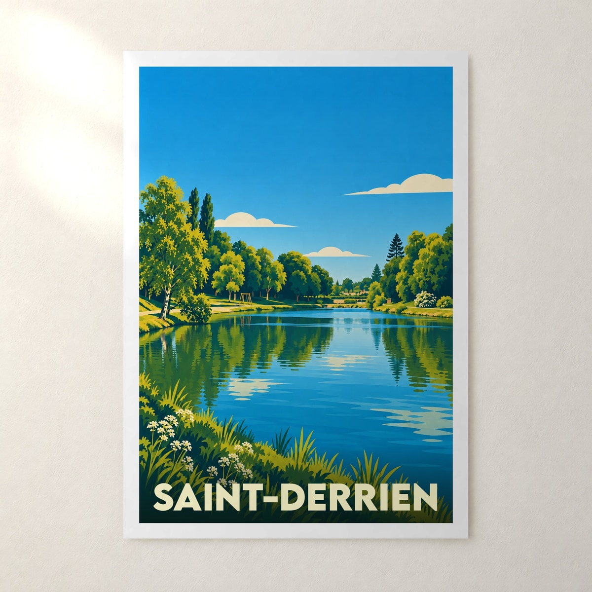 Affiche Saint-Derrien – sans cadre, accrochée au mur