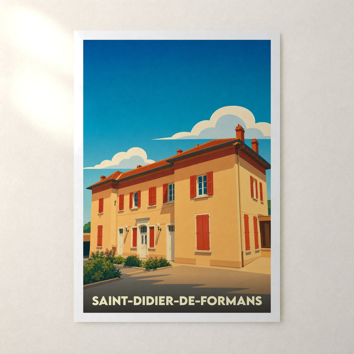 Affiche Saint-Didier-de-Formans – sans cadre, accrochée au mur