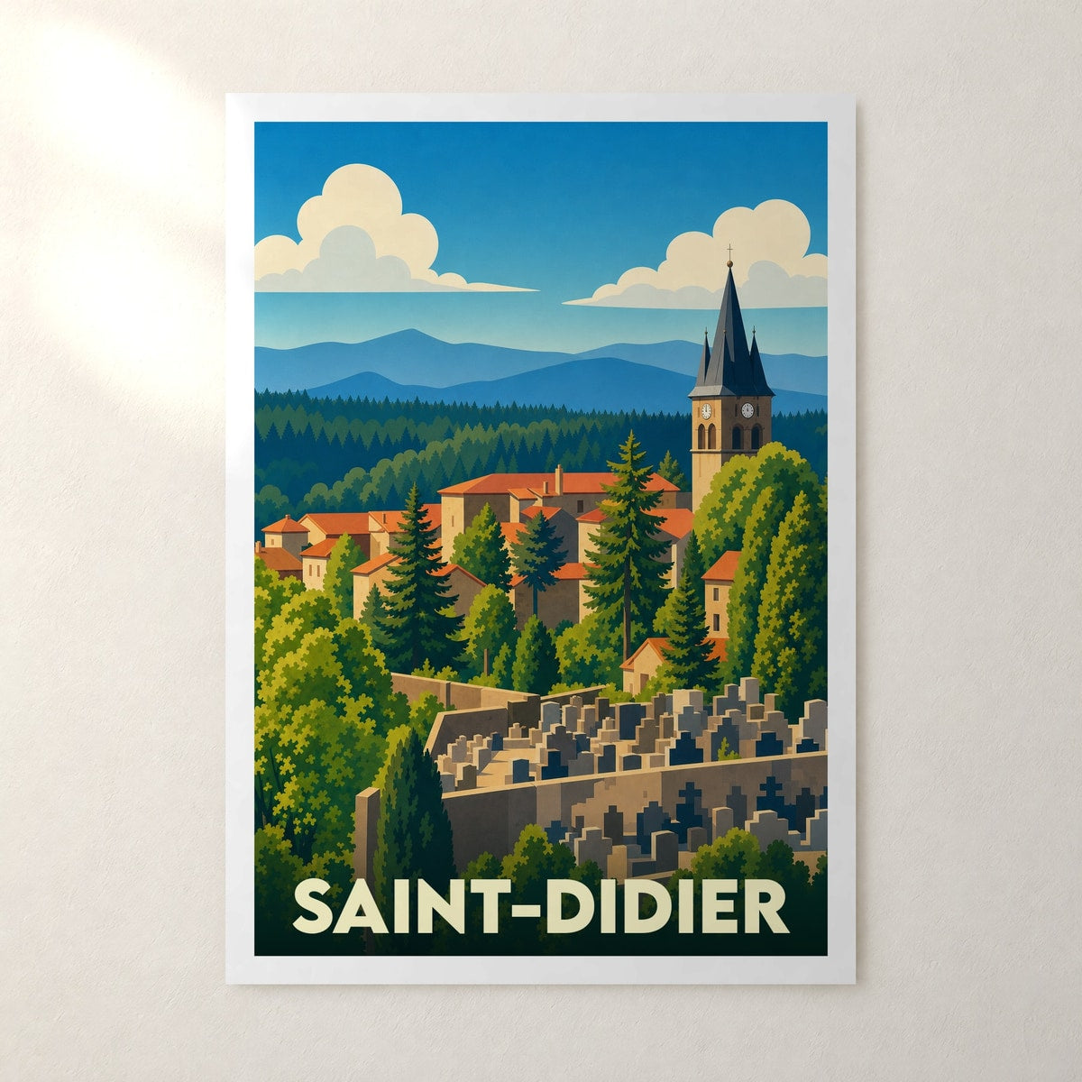 Affiche Saint-Didier – sans cadre, accrochée au mur