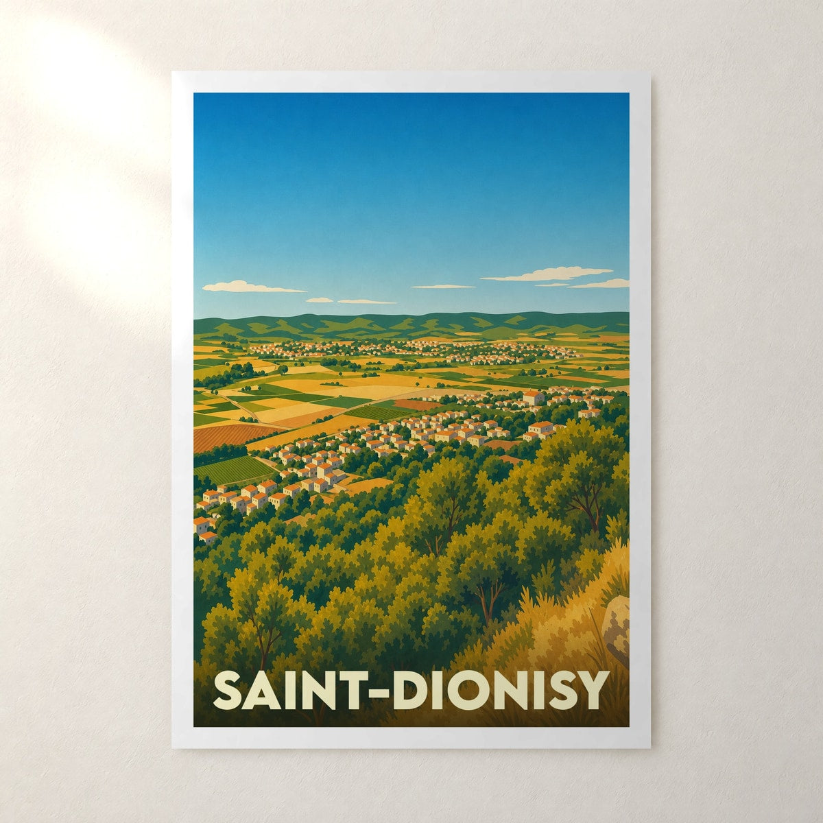 Affiche Saint-Dionisy – sans cadre, accrochée au mur