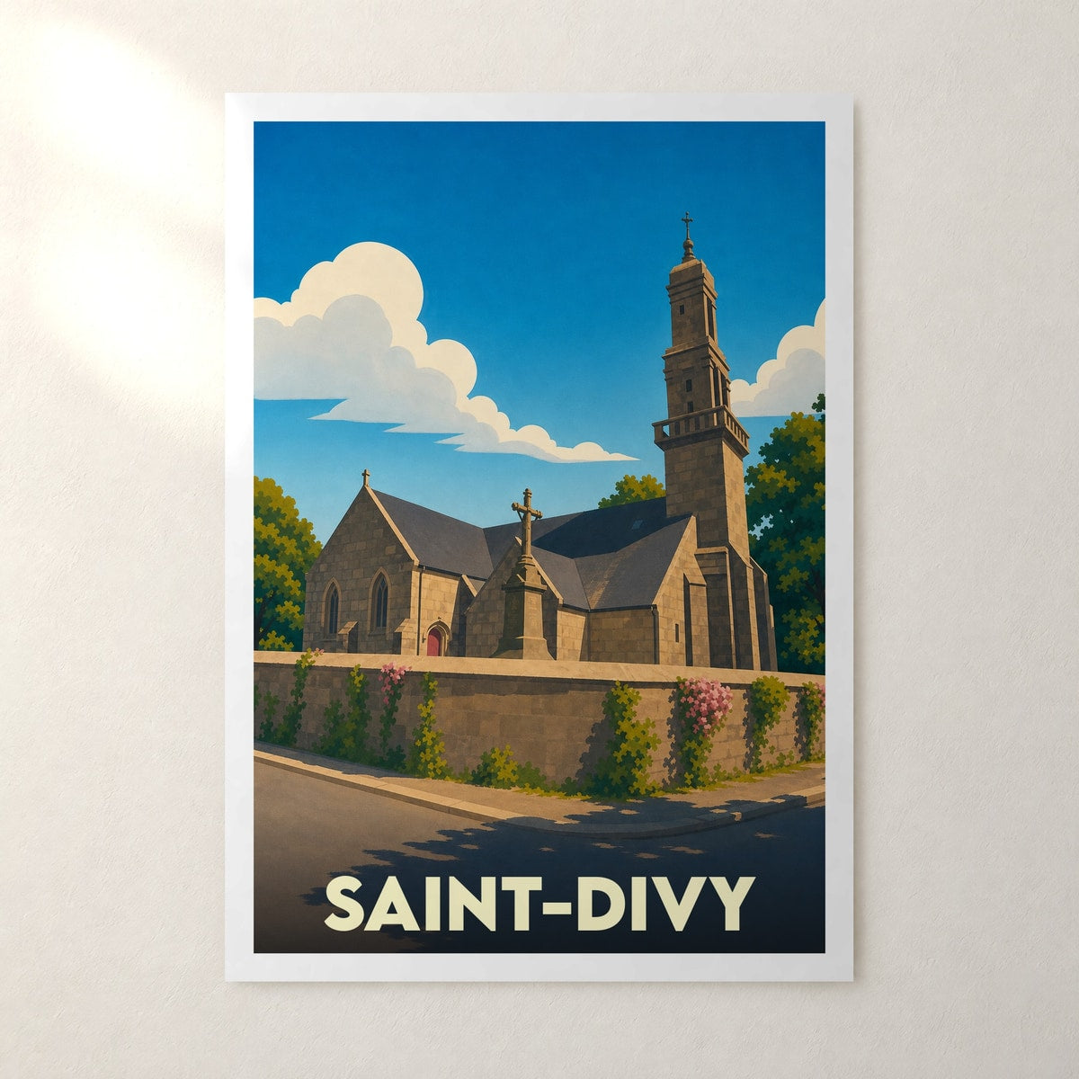 Affiche Saint-Divy – sans cadre, accrochée au mur