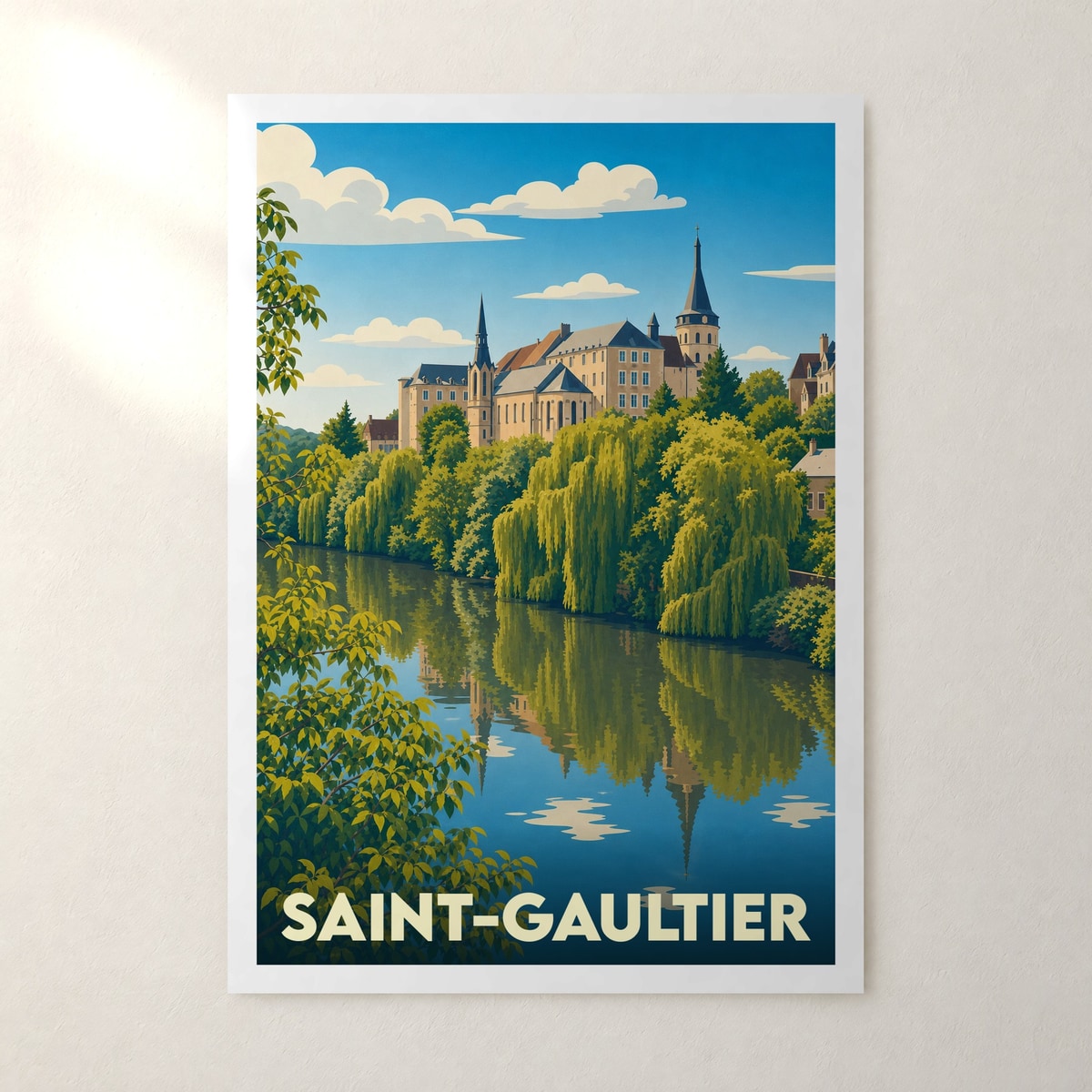 Affiche Saint-Gaultier – sans cadre, accrochée au mur