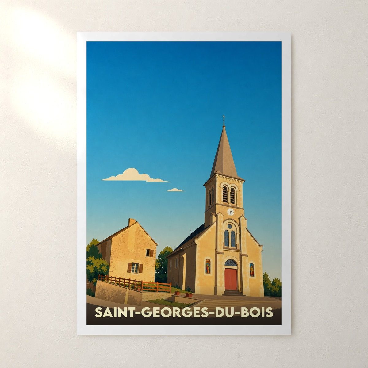 Affiche Saint-Georges-du-Bois – sans cadre, accrochée au mur